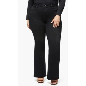 New Good American Good Flare Jeans in Black Plus Size 24